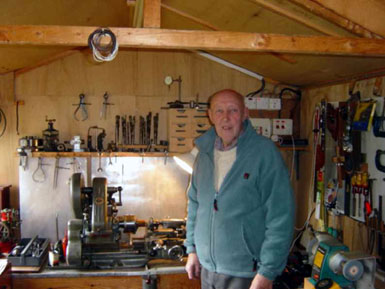 Brum in his Shed